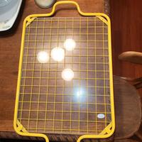 Vassoio vintage in Vetro e Metallo