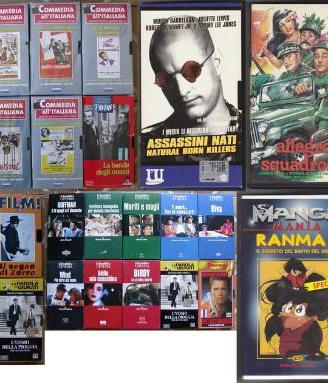 Lotto di 33 vhs - titoli vari-leggere descrizione