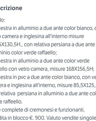 Infissi in alluminio e pvc