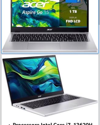 Notebook acer aspire go 15 1 TB 32 GB ram garanzia