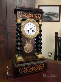 Antico orologio di Parigi a pendolo portico 1850