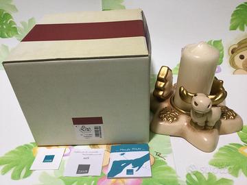 Thun Portacandela Natalizio Alce Cristalli Di Neve