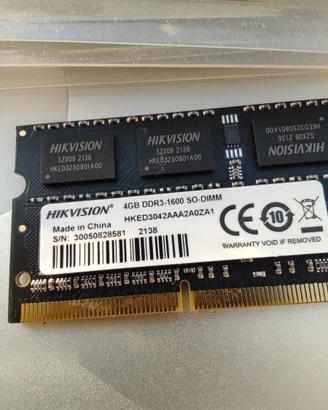 RAM DDR3 8GB (2x4GB) Hikvision 1600MHz SODIMM