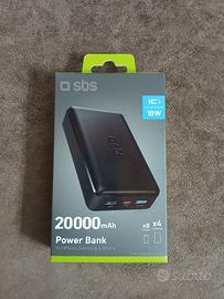 Power Bank SBS 20000mAh – Nuovo, mai aperto