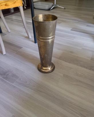 Vaso portafiori in ottone cimitero, altezza cm49 