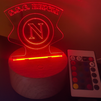 Lampada led squadra del cuore