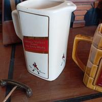 brocca acqua johnnie Walker e Logan scotch whisky 