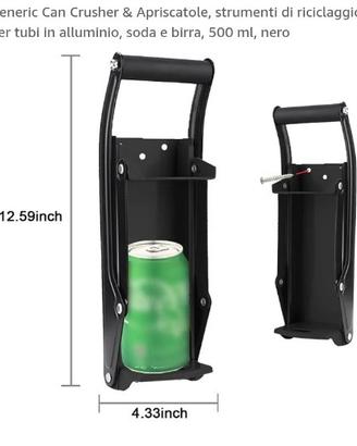  un strumento schiaccia lattine