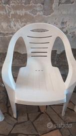 3 sedie da giardino 