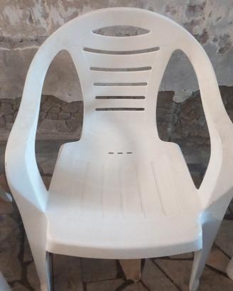 3 sedie da giardino 