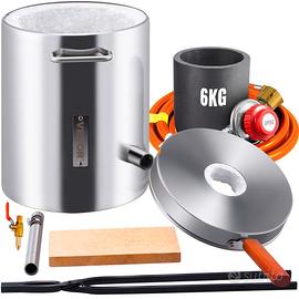 Kit di Forno Fusorio a Gas Propano Capienza 6kg Te