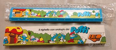 Puffi righello vintage 1984 Led Italy