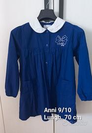 Grembiuli blu scuola primaria bimba 9/10 anni