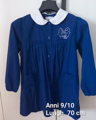 Grembiuli blu scuola primaria bimba 9/10 anni