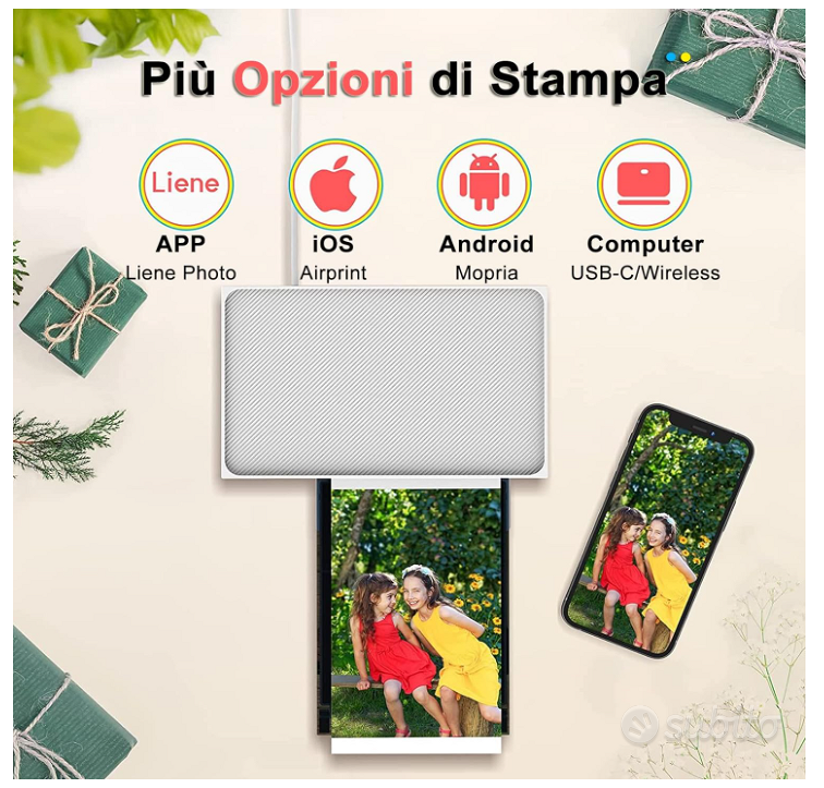 Liene Stampante Fotografica per SmartphoB09R47M67K - Elettrodomestici In  vendita a Mantova