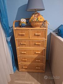 cassettiera in bambù 