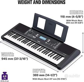 Tastiera Yamaha Psr e 373