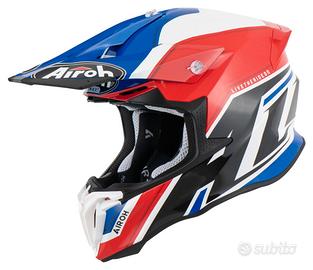 CASCO CROSS TWIST 2.0 DELL' AIROH SHAKEN BLU GLOSS