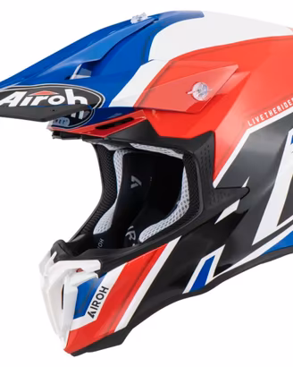 CASCO CROSS TWIST 2.0 DELL' AIROH SHAKEN BLU GLOSS