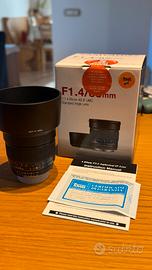 Samyang 85mm f1.4 Nikon F Mount