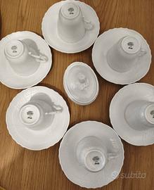 Set 6 tazzine caffè con zuccheriera R. Ginori