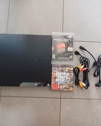 Ps3 con giochi GTA5 e Minecraft senza joistick