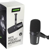 Shure MV7X XLR Podcast Microfono registrazione