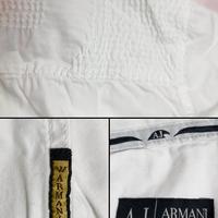 Camicia bianca Armani Jeans bottoni firmati