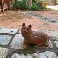 Gatto in terracotta