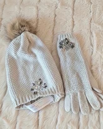 Set cappello e guanti TWINSET gioiello