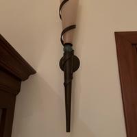 Coppia lampade da parete vetro di Murano