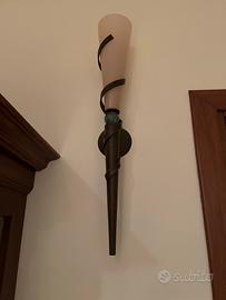 Coppia lampade da parete vetro di Murano