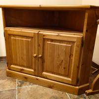 Porta TV ad angolo stile rustico 