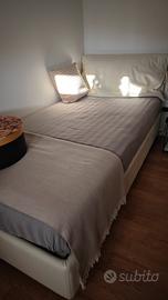 Camera completa con Letto Flou in pelle 