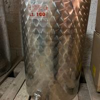 Botte/Tino in acciaio inox 18/10 100 litri