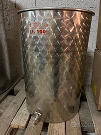 Botte/Tino in acciaio inox 18/10 100 litri