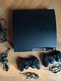 Playstation 3 con cavi e controller