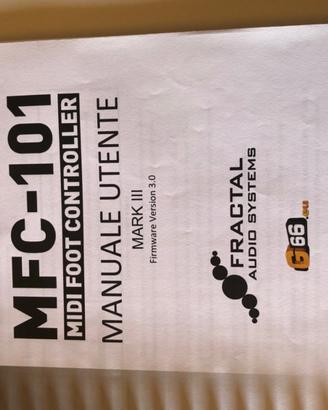 istruzioni cartacee complete  del Fractal FX 2