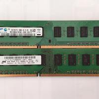 Coppia di Ram DDR3 DIMM da 2GB (4GB) PC3-10600U