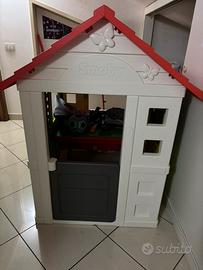 Casetta Smoby + canestro interattivo Clementoni
