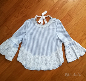 Top Nuovo Zara, Maniche, Riga, Romantico