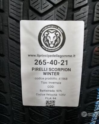 2 gomme 265 40 21 pirelli a41968