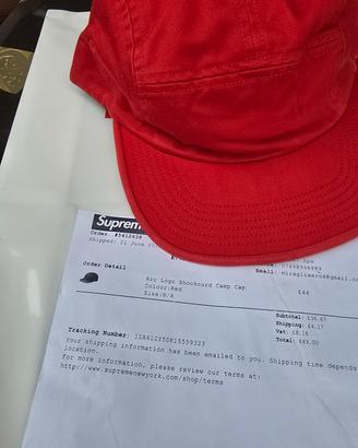 supreme 
Arc Logo Shockcord Camp ss18