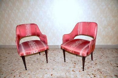 coppia poltroncine da camera anni 50