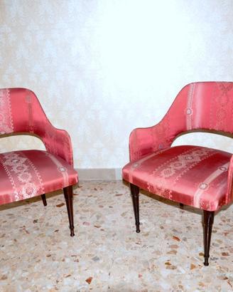 coppia poltroncine da camera anni 50
