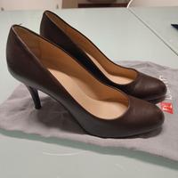 Scarpe décolleté 37 ditta Ballin, marroni in pelle