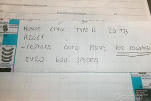 Testata auto prove per ricambi honda civic type r