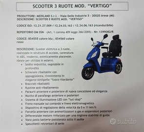 Scooter elettrico 3 ruote