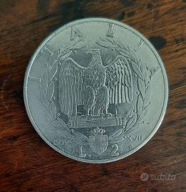 Moneta Storica Lira 2 - 1939