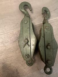 Coppia di carucole Vintage